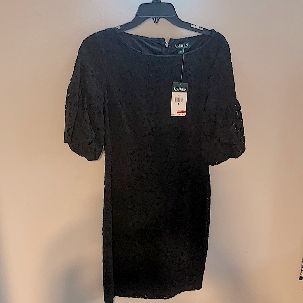 Lauren by Ralph Lauren - Black Floral Lace Dress